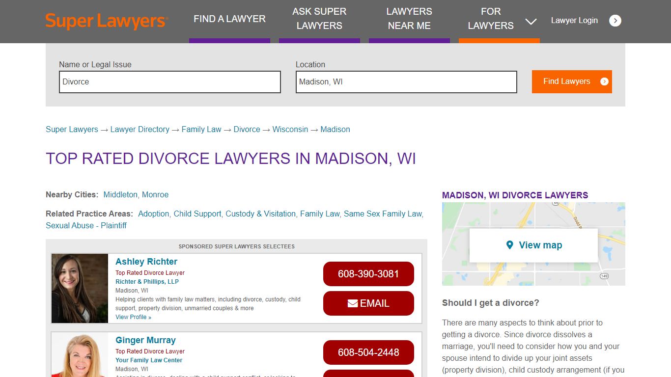 Best Madison, WI Divorce Attorneys | Super Lawyers
